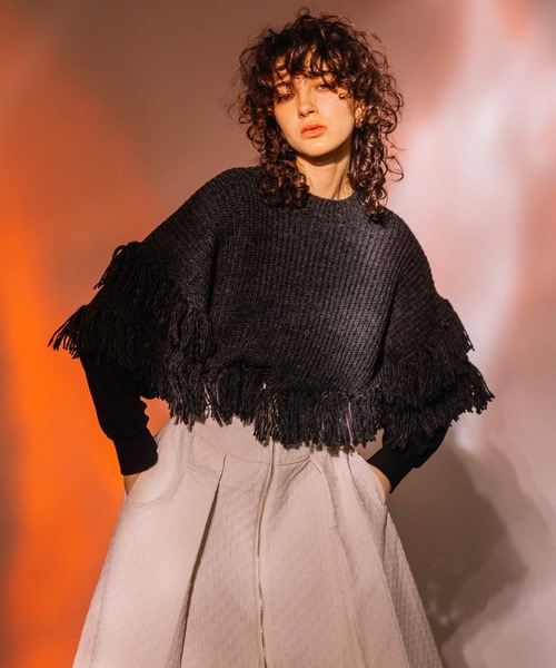 「AULA AILA」 長袖ニット 0 パープル レディース_画像3