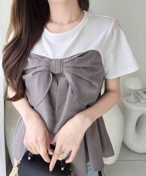 mily bilet tシャツ 半袖 「mily bilet」一枚でサマになる。 フロント