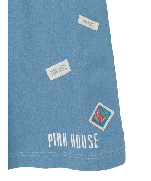 PINK HOUSE（ピンクハウス） ジャンパースカート ネームワッペン使い