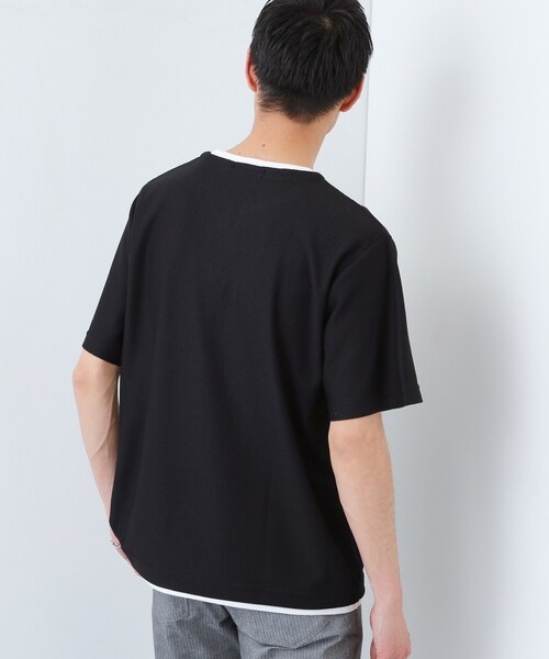 THE SHOP TK tシャツ 「一枚でコーディネートが完成！」レイヤード風