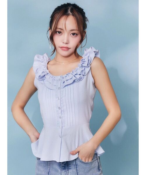 新品、未使用 LADYMADE 五分袖 ブラウス ペプラム ボリューム袖 