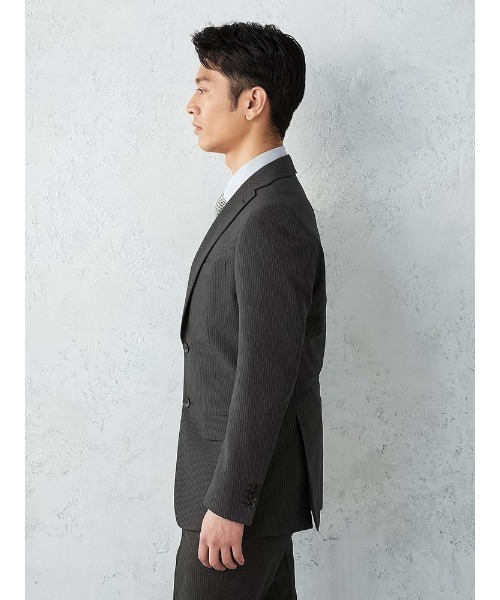 「Perfect Suit FActory」 スーツ AB8 チャコールグレー メンズ_3