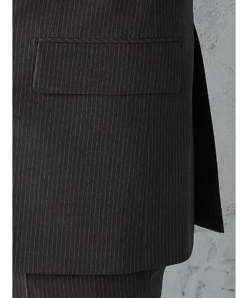 「Perfect Suit FActory」 スーツ AB8 チャコールグレー メンズ_7