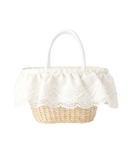 Maison de FLEUR（メゾンドフルール） ハンドバッグ レースフリル