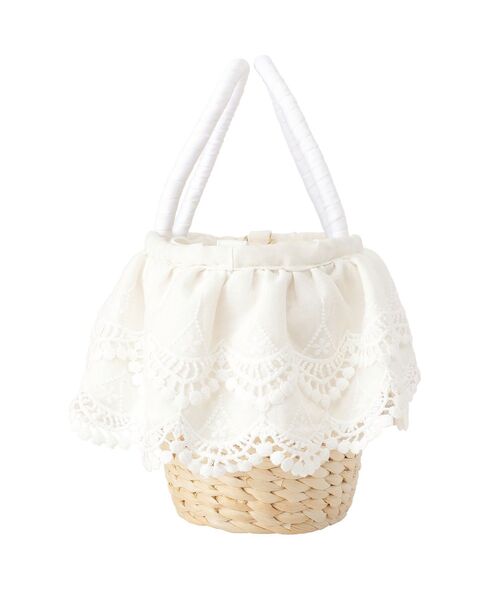 Maison de FLEUR（メゾンドフルール） ハンドバッグ レースフリル
