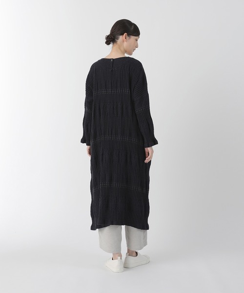 「Plantation」 長袖ワンピース M size オフホワイト レディース_3