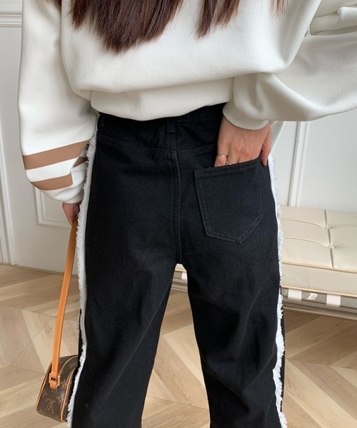 「ABITOKYO」 デニムパンツ S ブラック レディース_画像3