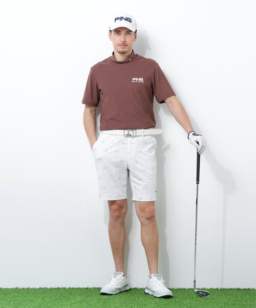 PING ピン メンズハーフパンツ ゴルフウェア ストレッチ ネイビー М PING（ピン） パンツ 「PING APPAREL」ストレッチミニポップコーン