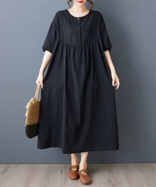 ワンピース パフスリーブロングワンピース : ZOZOTOWN Yahoo!店 - 通販