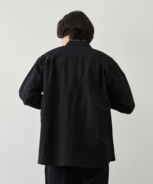 CITY TOKYO シャツ 「CITY TOKYO」ウールリネンウェザーリラックス