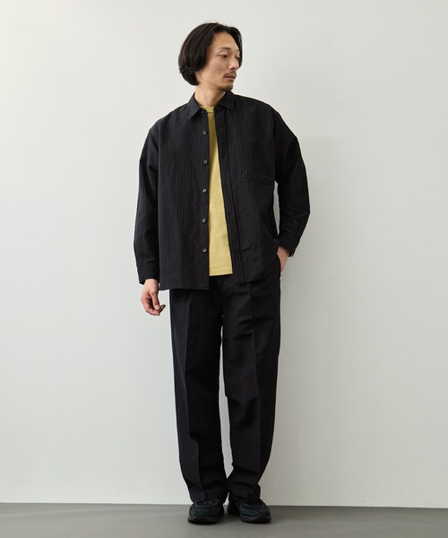 CITY TOKYO シャツ 「CITY TOKYO」ウールリネンウェザーリラックス