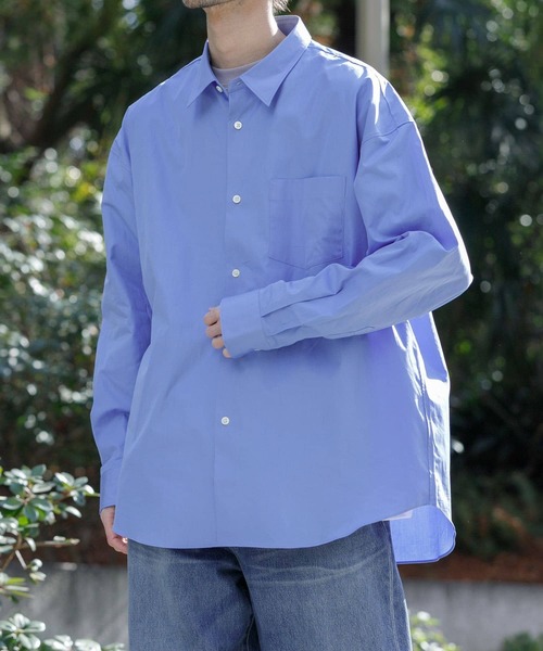「THOMAS MASON」 長袖シャツ LARGE ブルー系その他 メンズ_画像5