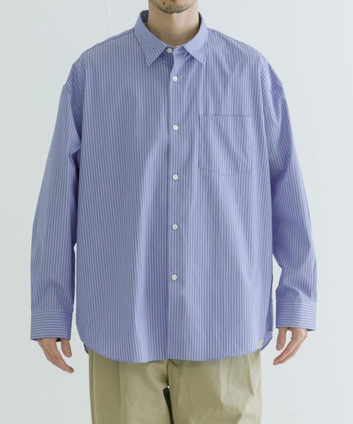 「THOMAS MASON」 長袖シャツ LARGE ブルー系その他 メンズ_画像9