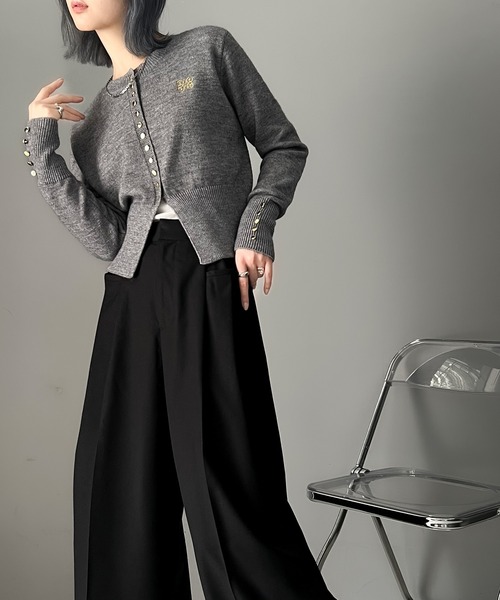 「classicalelf」 スラックス MEDIUM ブラック レディース_画像4