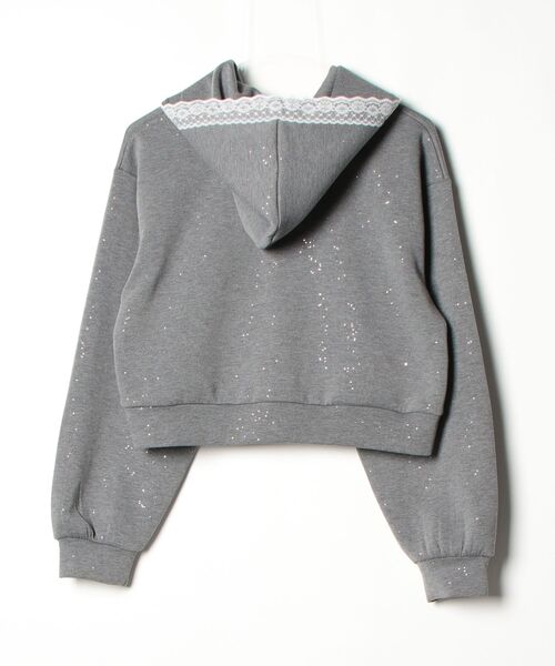 「continuer de NICE CLAUP」 「OLIVE des OLIVE」ジップアップパーカー SMALL チャコールグレー レディース_画像2