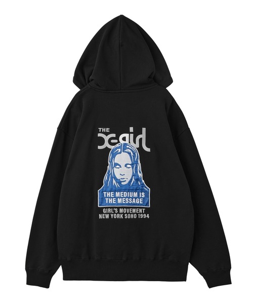 「X-girl」 ジップアップパーカー M ブラック レディース_5