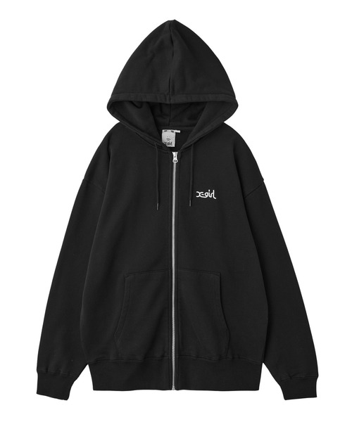 「X-girl」 ジップアップパーカー M ブラック レディース_6