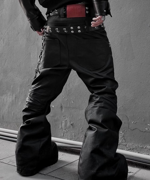 RICH ワイドパンツ ジーンズ 「RICH」Machine-wax Flare Pant