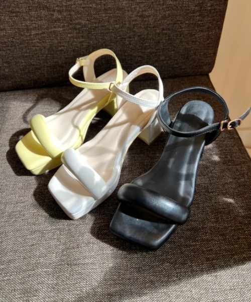 「Piedi Nudi」 ヒールサンダル S ブラック レディース_画像4