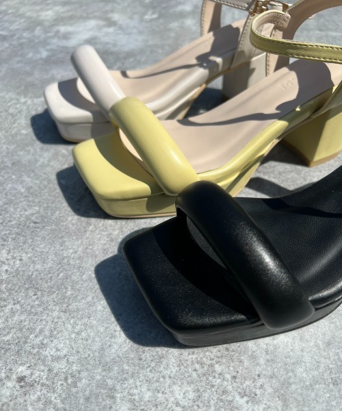 「Piedi Nudi」 ヒールサンダル S ブラック レディース_画像9