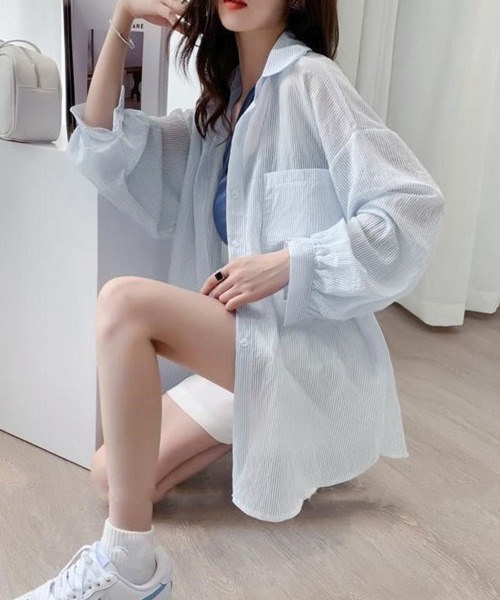 「Miniministore」 長袖チュニック FREE ピンク レディース_画像7