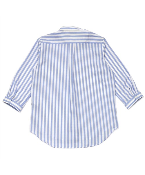 「TOKYO SHIRTS」 7分袖シャツ L ライトブルー レディース_画像4