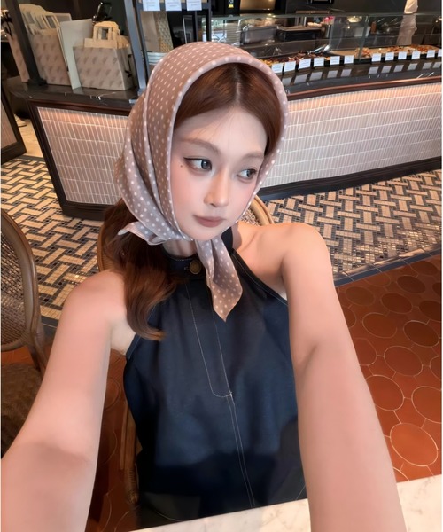 Aelina セットアップ ホルターネックデニムセットアップ レディース