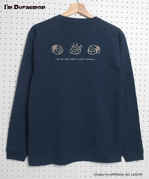 「Flowering」 長袖カットソー「DORAEMONコラボ」 L ネイビー レディース_画像5