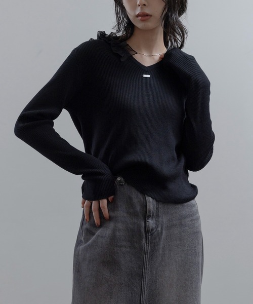 Eimee Law（エイミーロウ） ニット セーター フリルフーディー