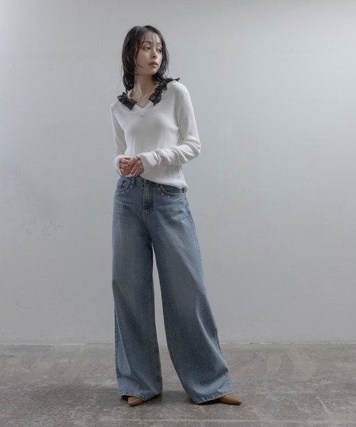 Eimee Law（エイミーロウ） ニット セーター フリルフーディー
