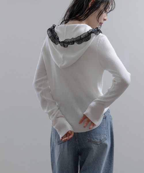 Eimee Law（エイミーロウ） ニット セーター フリルフーディー