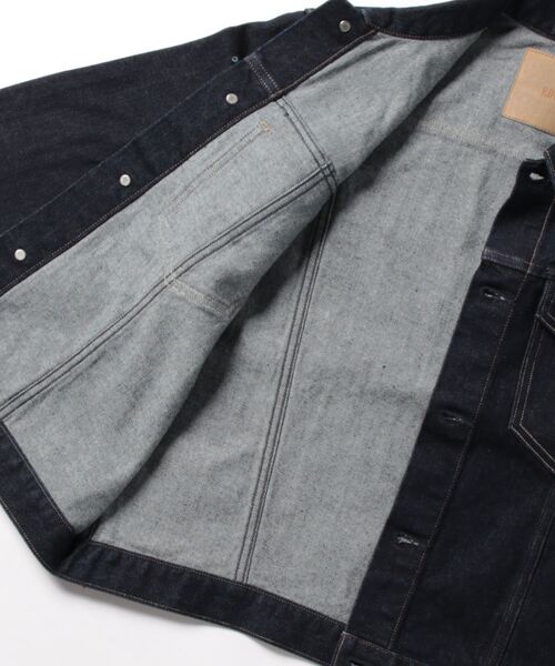 「EDWIN」 デニムジャケット LARGE インディゴブルー メンズ_画像2