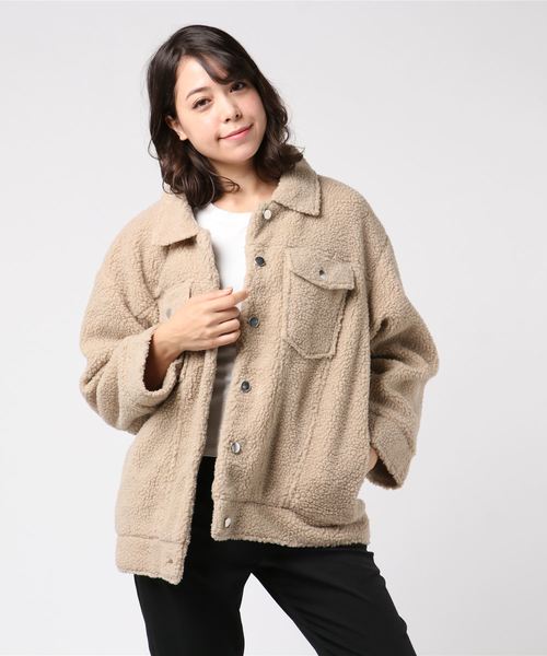 アウター Ｇジャン風ビッグシルエットボアコート | GeeRA | 09