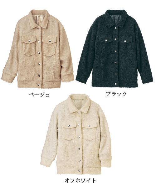 アウター Ｇジャン風ビッグシルエットボアコート | GeeRA | 02