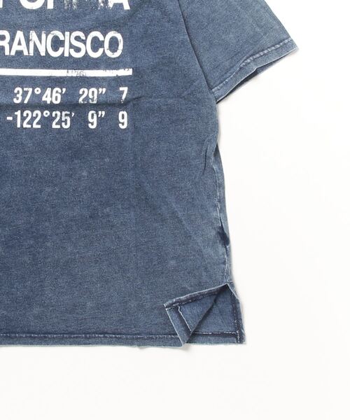 STYLEBLOCK tシャツ カットデニムケミカルロゴプリントビッグ