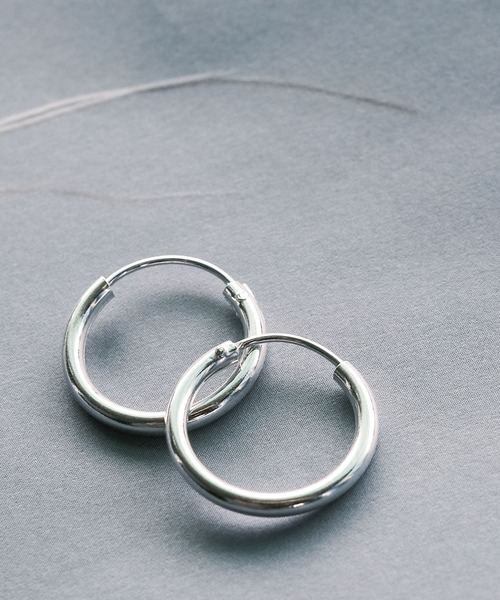 NO WAY ピアス /SILVER925 16mmフープピアス/ メンズ