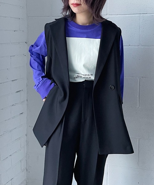 PAGEBOY（ページボーイ） ベスト リッチツイルセットアップジレ