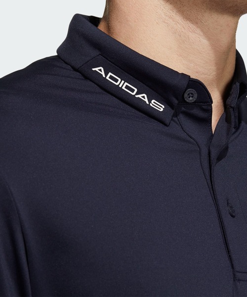 adidas ポロシャツ スリーストライプス 半袖ストレッチボタン