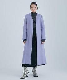 CITY（シティ） ノーカラーコート コート 「CITY」SUPER120ベルト
