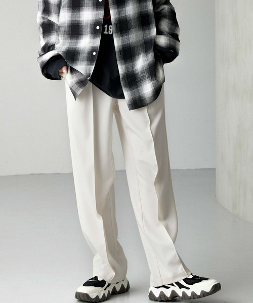 スラックス 「Alfred Alex」ideal style slim slacks / TR-TW