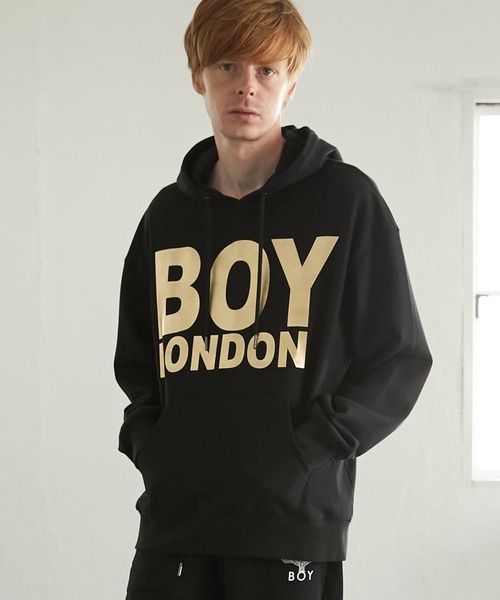 BOY LONDON ブラック フルジップパーカー　パーカー　ボーイロンドン BOY LONDON パーカー LONDON(ボーイロンドン)LOGO PARKA