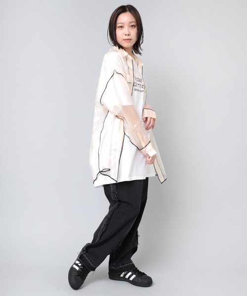 RNA ブラウス シャツ B2763 シアーシャツ レディース : ZOZOTOWN