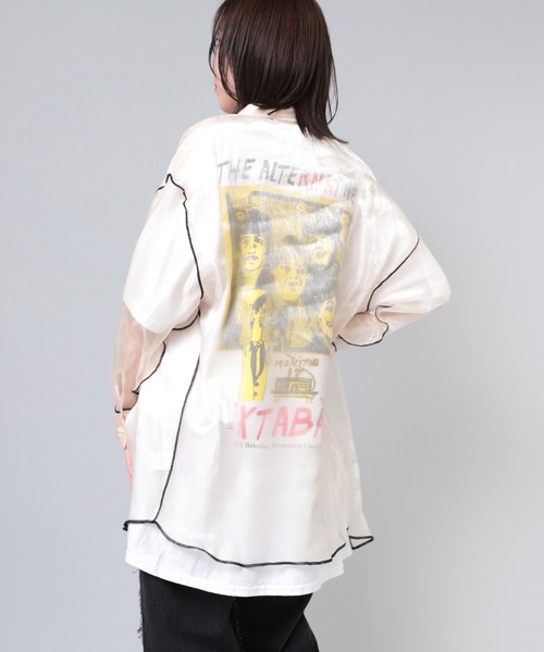RNA ブラウス シャツ B2763 シアーシャツ レディース : ZOZOTOWN