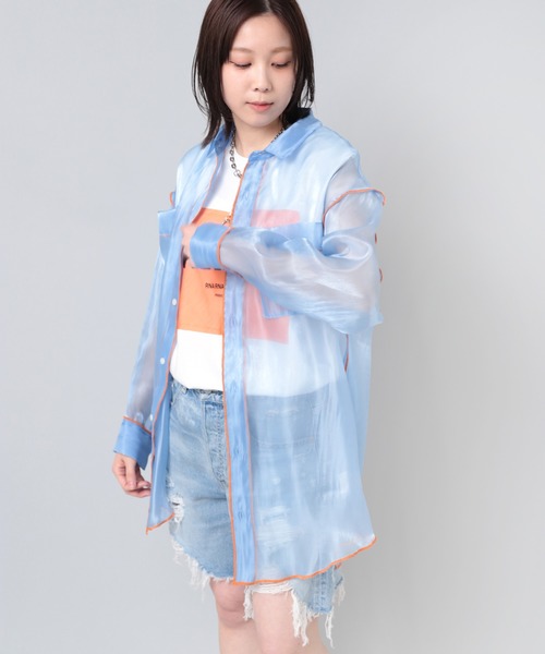 ブラウス シャツ B2763 シアーシャツ レディース RNA ブラウス シャツ B2763 シアーシャツ レディース : ZOZOTOWN