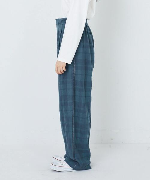 conges payes ADIEU TRISTESSE パンツ 綿ウール側章パンツ