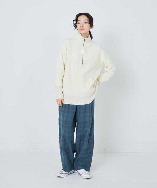 conges pages adieu tristesse　パンツ　未使用 conges payes ADIEU TRISTESSE パンツ 綿ウール側章パンツ