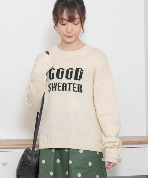 POU DOU DOU（プードゥドゥ） ニット セーター GOOD SWEATERロゴ