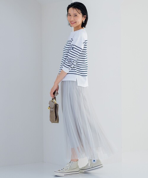 新品23区★【Oggi掲載/洗える】Armor-luxパネルボーダーカットソー 23区 tシャツ 「Oggi4月号掲載/洗える」Armor-lux パネル