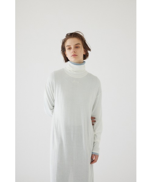 RIM.ARK ワンピース Print knit OP プリントニットワンピース