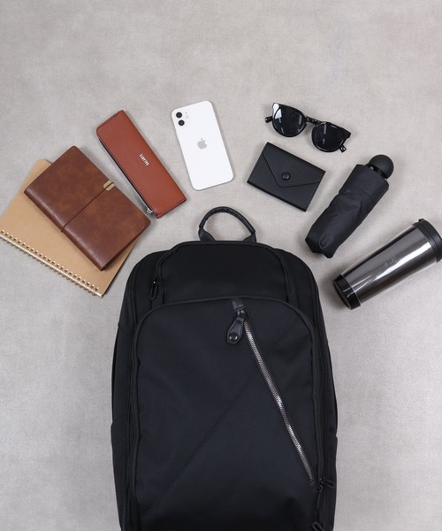 Backpack w*lt(ウォルト) ビジネスリュック デイバック リュック w lt ウォルト USBポート付きフルオープン 撥水リュック メンズ レディース